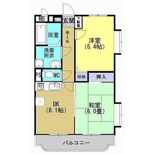 鹿児島県霧島市国分野口西 隼人駅 2DK アパート 賃貸物件詳細