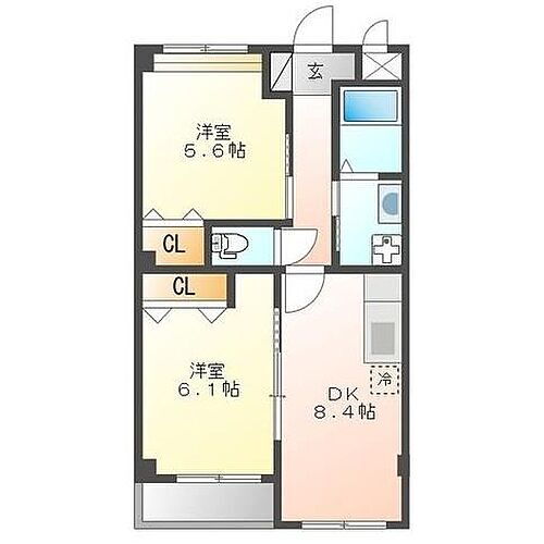 鹿児島県霧島市国分清水2丁目4-33 国分駅 2DK アパート 賃貸物件詳細
