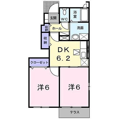 鹿児島県姶良市平松2096 姶良駅 2DK アパート 賃貸物件詳細