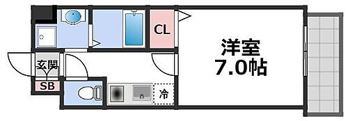 大阪府大阪市生野区中川3丁目 今里駅 1K マンション 賃貸物件詳細