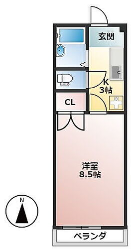 岐阜県大垣市長松町 荒尾駅 1K マンション 賃貸物件詳細
