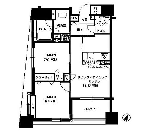 東京都新宿区市谷本村町2-7 市ケ谷駅 2LDK マンション 賃貸物件詳細