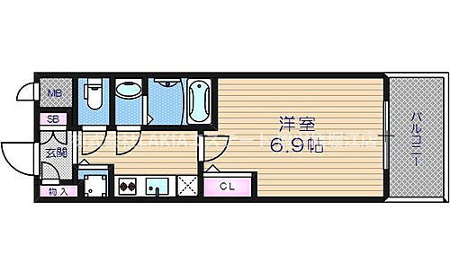 エスリード松屋町ＳＯＵＴＨ 2階 1K 賃貸物件詳細