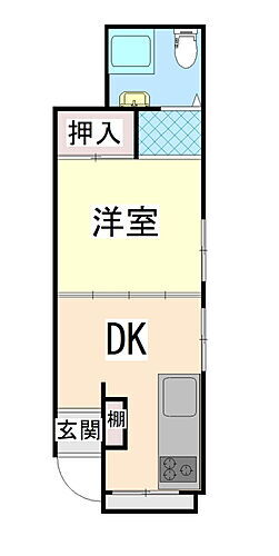 グリーンマンション 1階 1DK 賃貸物件詳細