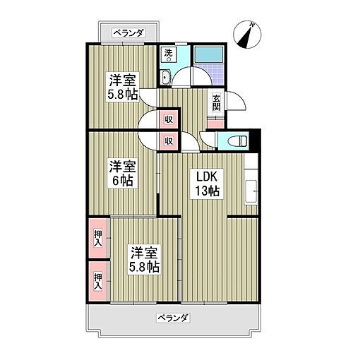 群馬県前橋市南町2丁目 前橋駅 4DK マンション 賃貸物件詳細
