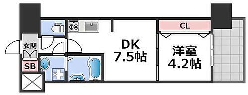 Ｓｐｌｅｎｄｉｄｅ　ＮＡＭＢＡＩＩＩ 8階 1DK 賃貸物件詳細