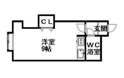 ケンタクコーポ南１３条 3階 ワンルーム 賃貸物件詳細