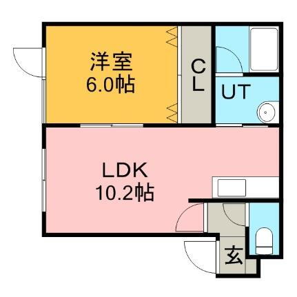 北海道札幌市東区北二十二条東7丁目 元町駅 1LDK アパート 賃貸物件詳細