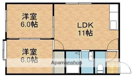 北海道札幌市清田区真栄二条2丁目 福住駅 2LDK アパート 賃貸物件詳細