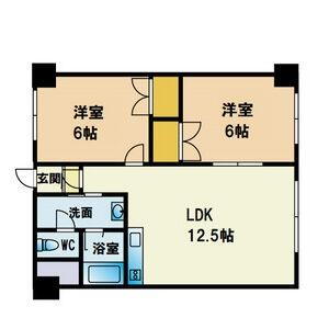 北海道北広島市大曲中央2丁目 北広島駅 2LDK マンション 賃貸物件詳細