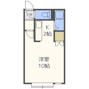 北海道札幌市豊平区豊平八条9丁目 学園前駅 1K アパート 賃貸物件詳細