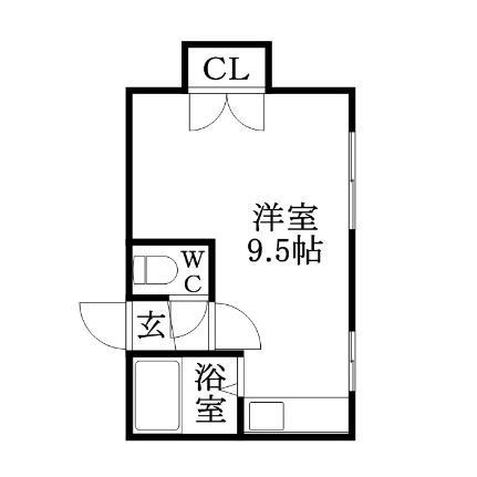 北海道札幌市豊平区水車町5丁目 学園前駅 1DK マンション 賃貸物件詳細