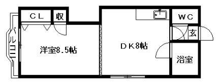 北海道札幌市白石区菊水二条1丁目 菊水駅 1LDK マンション 賃貸物件詳細