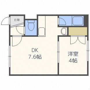 北海道札幌市豊平区美園六条8丁目 美園駅 1DK アパート 賃貸物件詳細