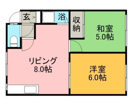 北海道札幌市北区北三十一条西13丁目 新川駅 2DK アパート 賃貸物件詳細