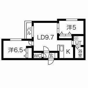 パレス札幌１ 2階 2LDK 賃貸物件詳細