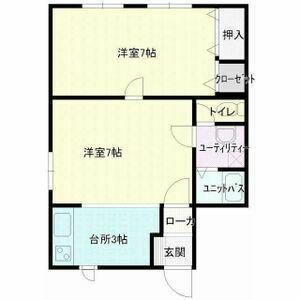 北海道札幌市白石区北郷三条6丁目 白石駅 2LDK アパート 賃貸物件詳細