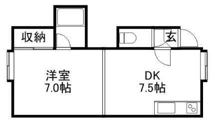 北海道札幌市豊平区旭町2丁目 学園前駅 1DK アパート 賃貸物件詳細