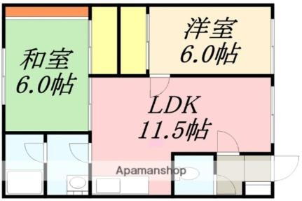 プラザ・クリプトメリア 2階 2LDK 賃貸物件詳細