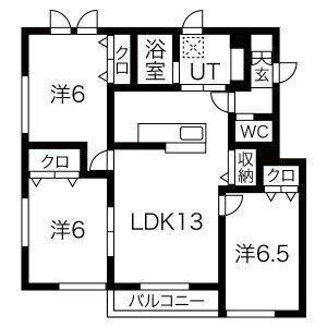 北海道札幌市北区新琴似七条10丁目 麻生駅 3LDK アパート 賃貸物件詳細