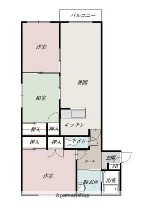 フロンティアＳ２６ 2階 3LDK 賃貸物件詳細