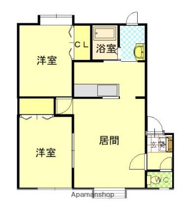 北海道旭川市末広六条7丁目 新旭川駅 2LDK アパート 賃貸物件詳細