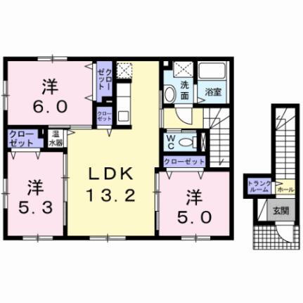 カポサルド 2階 3LDK 賃貸物件詳細