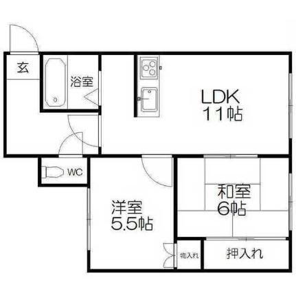 かばさわハイツ 2階 2LDK 賃貸物件詳細