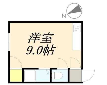 三佳ハイツＣ棟 2階 ワンルーム 賃貸物件詳細