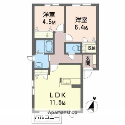 青森県八戸市青葉2丁目 2LDK アパート 賃貸物件詳細