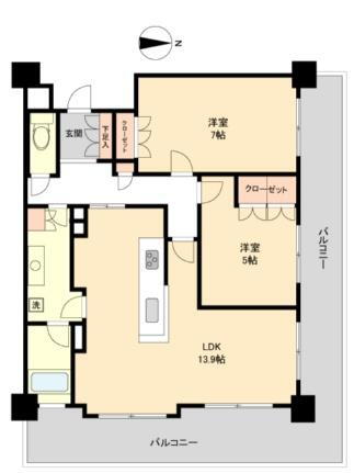 宮城県仙台市若林区五橋3丁目 五橋駅 2LDK マンション 賃貸物件詳細