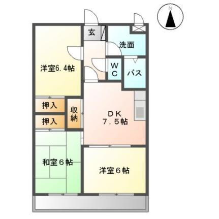 コンフォール１番館 1階 3DK 賃貸物件詳細