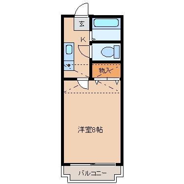 宮城県仙台市若林区遠見塚2丁目 薬師堂駅 1K アパート 賃貸物件詳細