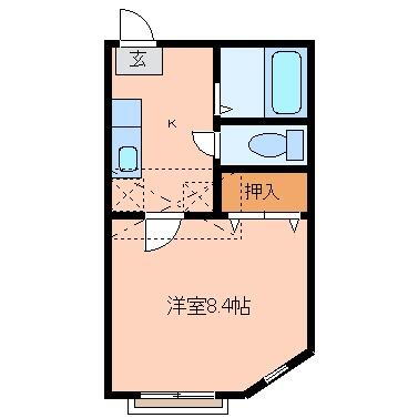 宮城県仙台市若林区遠見塚東 薬師堂駅 1K アパート 賃貸物件詳細