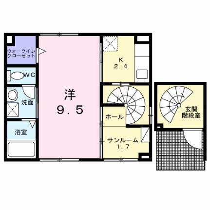 宮城県仙台市若林区沖野6丁目 薬師堂駅 1K アパート 賃貸物件詳細