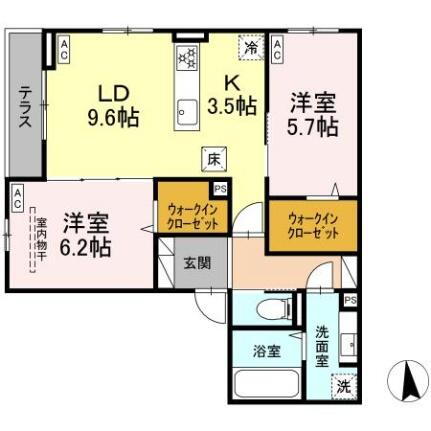 宮城県仙台市青葉区小田原7丁目 仙台駅 2LDK アパート 賃貸物件詳細