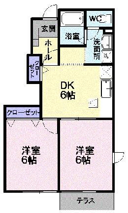 山形県山形市江南3丁目 北山形駅 2DK アパート 賃貸物件詳細