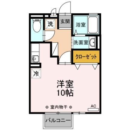 ネオフリーコスモ 2階 ワンルーム 賃貸物件詳細