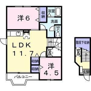 栃木県真岡市熊倉2丁目 真岡駅 2LDK アパート 賃貸物件詳細
