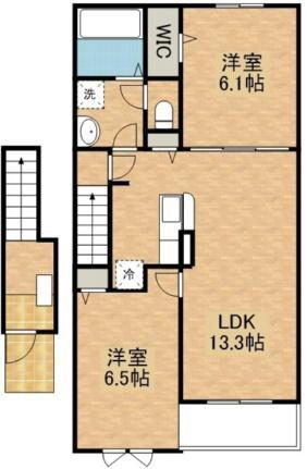 栃木県真岡市下高間木2丁目 真岡駅 2LDK アパート 賃貸物件詳細