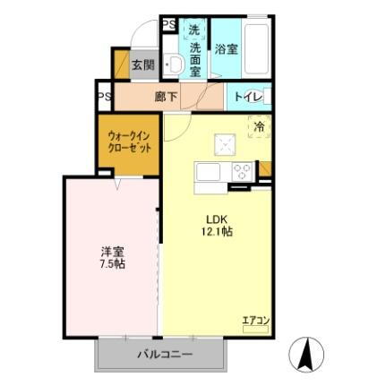 栃木県真岡市上高間木1丁目 真岡駅 1LDK アパート 賃貸物件詳細