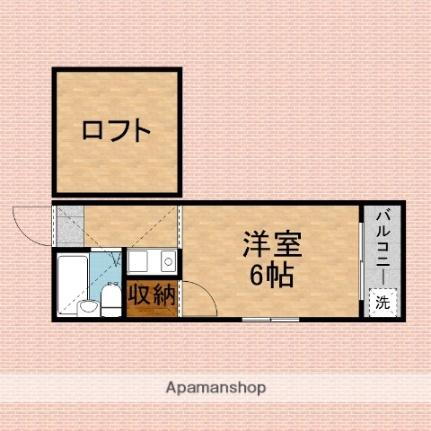 キャロット川越８号 2階 ワンルーム 賃貸物件詳細