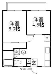 スカイハイツ 1階 2DK 賃貸物件詳細