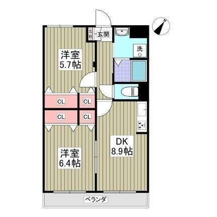 千葉県船橋市馬込町 馬込沢駅 2DK マンション 賃貸物件詳細