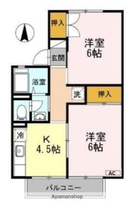 東京都羽村市羽東1丁目 羽村駅 2K アパート 賃貸物件詳細