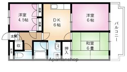 ラフォーレ・ディテ 3階 3DK 賃貸物件詳細