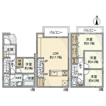 神奈川県川崎市幸区南加瀬1丁目 新川崎駅 4LDK 一戸建て 賃貸物件詳細