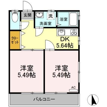 東京都日野市三沢1丁目 高幡不動駅 2K アパート 賃貸物件詳細