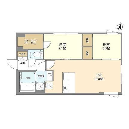 ウェルスクエア方南町ＩＩ 1階 2LDK 賃貸物件詳細