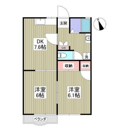 東京都昭島市宮沢町2丁目 昭島駅 2DK アパート 賃貸物件詳細